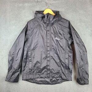 Grundens Black Full Zip Weather Watch Hooded Jacket Men's M Shell Fishing WWJ